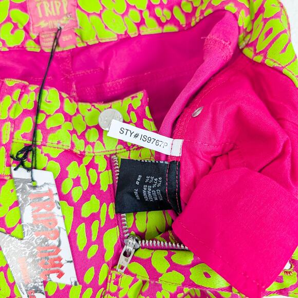 TRIPP NYC Neon Leopard Print Skinny Jeans size 25 - Picture 10 of 12